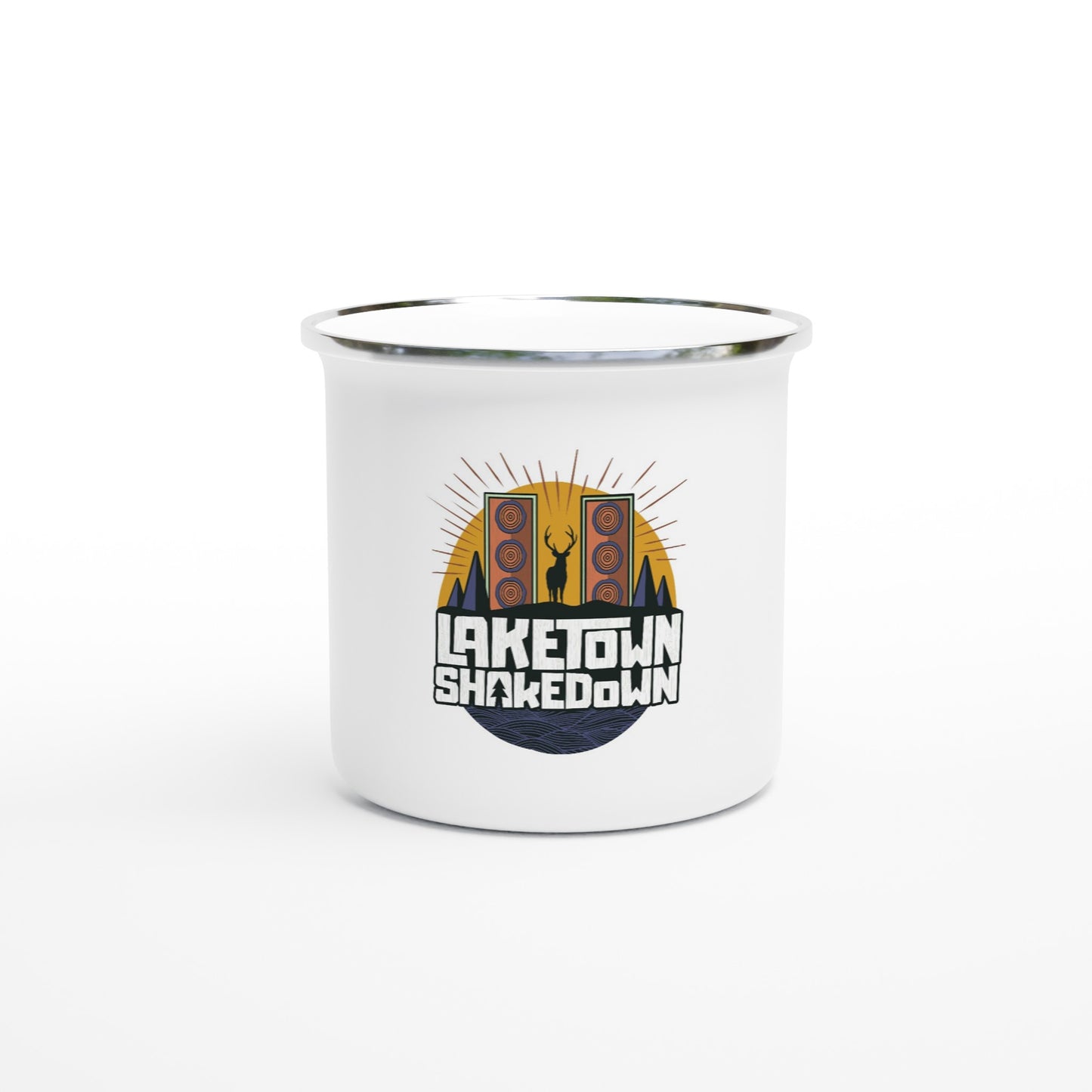 Shakedown - White 12oz Enamel Mug