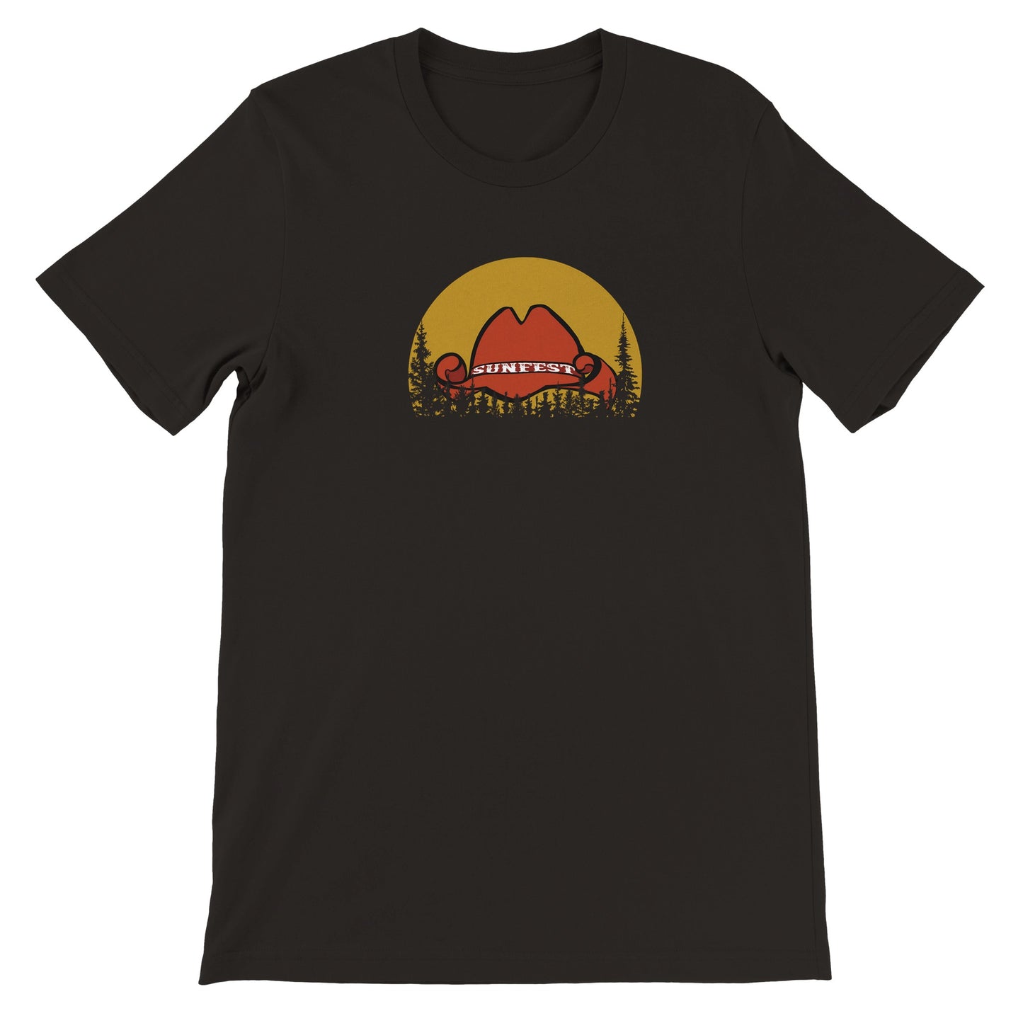 Sunfest - Hat & Trees Logo - Premium Unisex Crewneck T-shirt