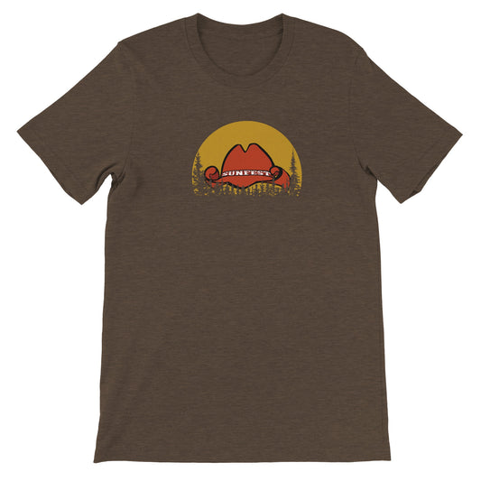 Sunfest - Hat & Trees Logo - Premium Unisex Crewneck T-shirt