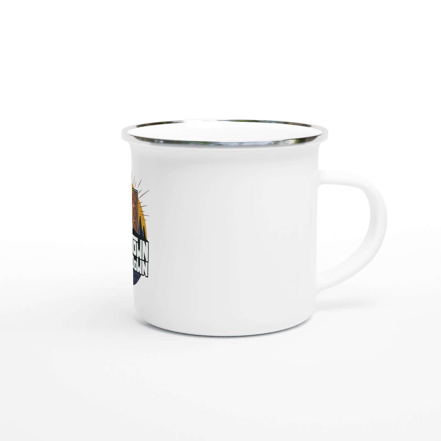 Shakedown - White 12oz Enamel Mug