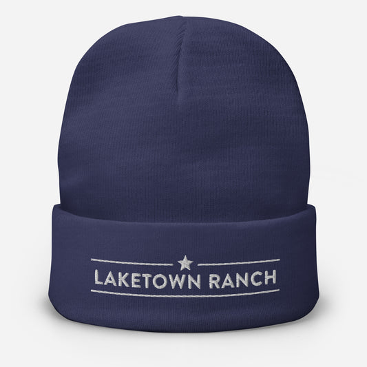 Laketown Ranch - Logotype - Embroidered Beanie