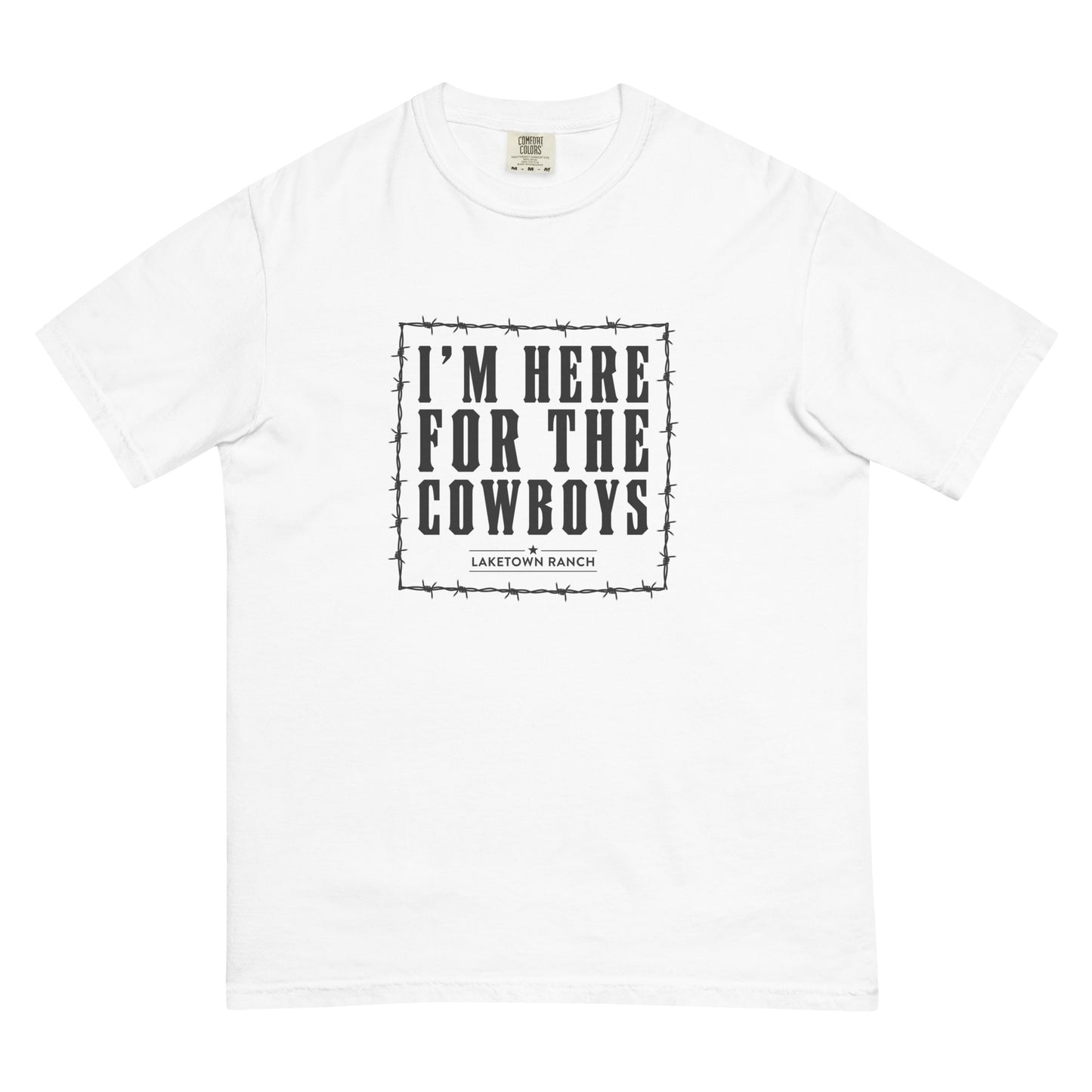 Laketown Ranch - Here For The Cowboys - Unisex garment-dyed heavyweight t-shirt