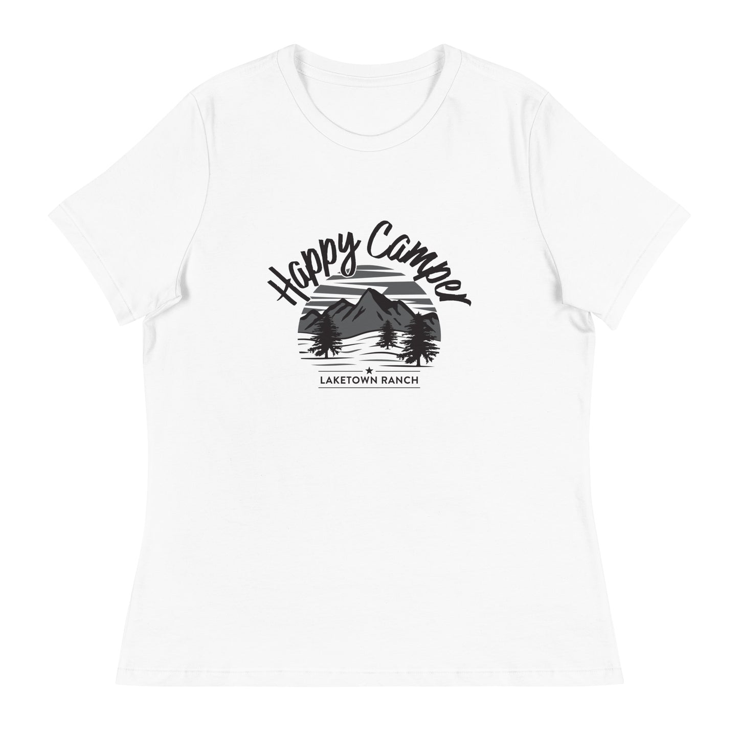Laketown Ranch - Happy Camper - Women's Relaxed T-Shirt
